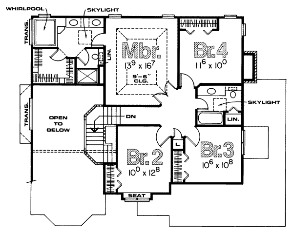 upper floor house blueprint