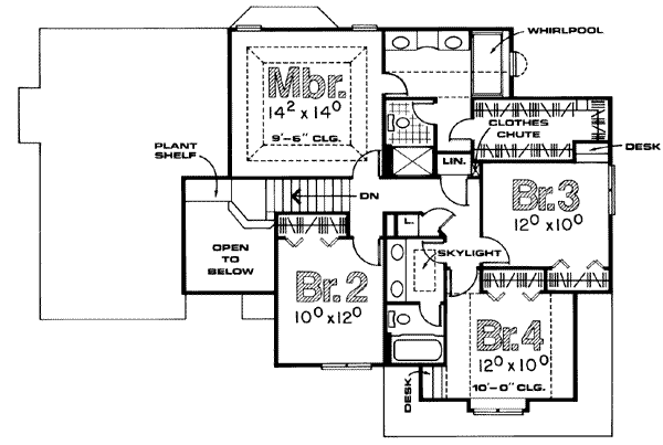 upper floor house blueprint