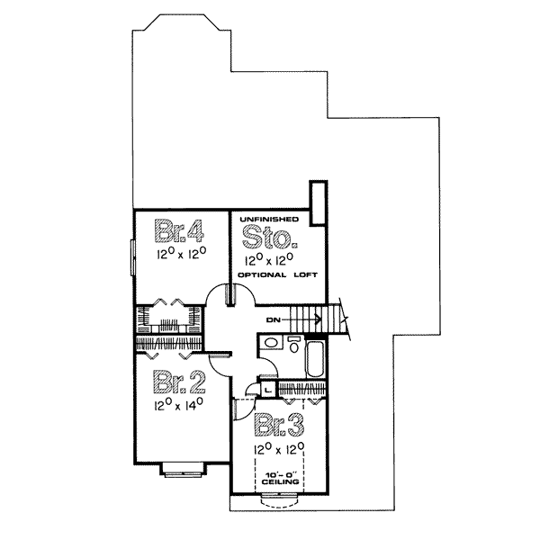 upper floor house blueprint