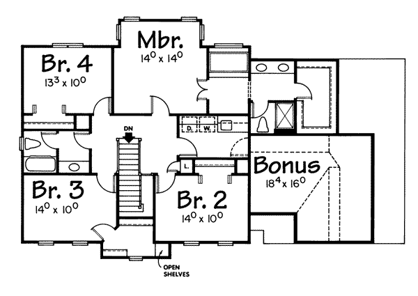 upper floor house blueprint
