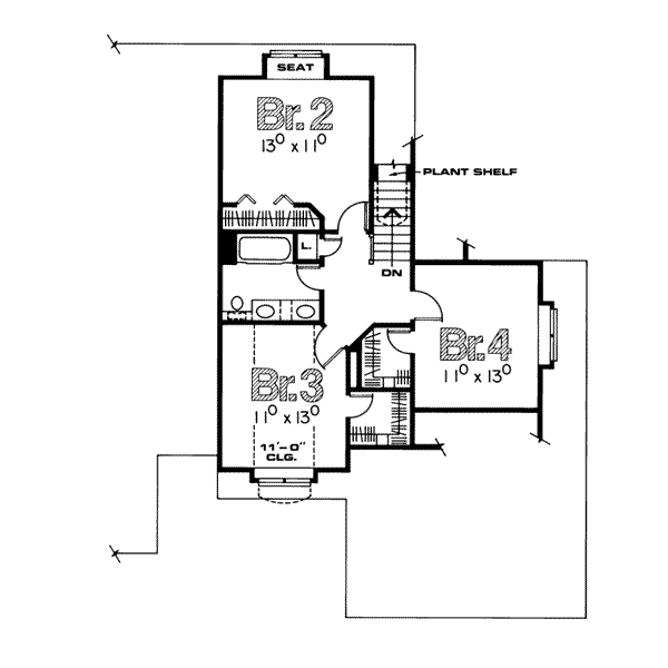 upper floor house blueprint