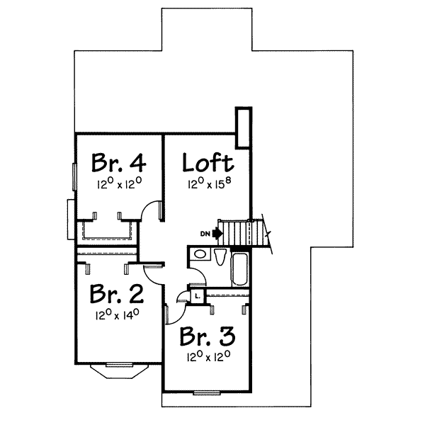 upper floor house blueprint