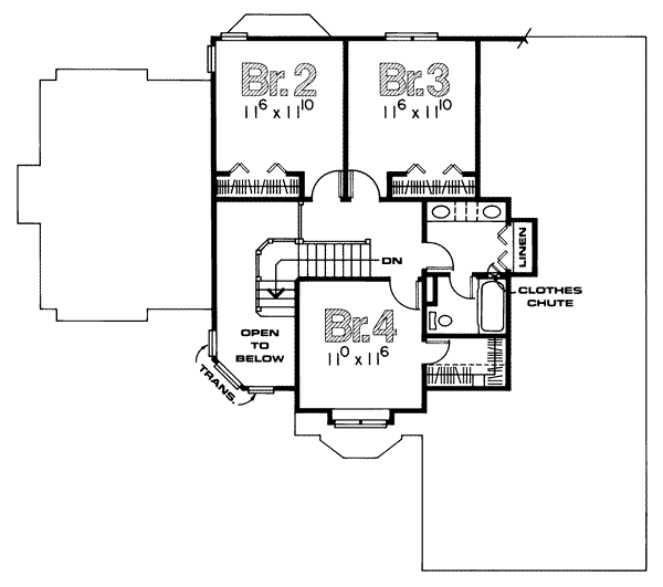 upper floor house blueprint
