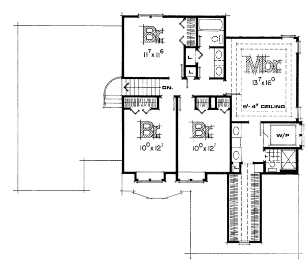 upper floor house blueprint