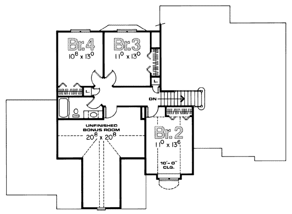 upper floor house blueprint