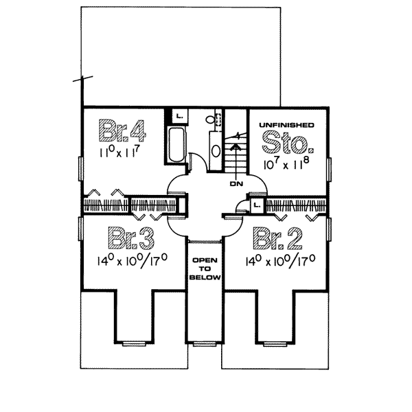 upper floor house blueprint