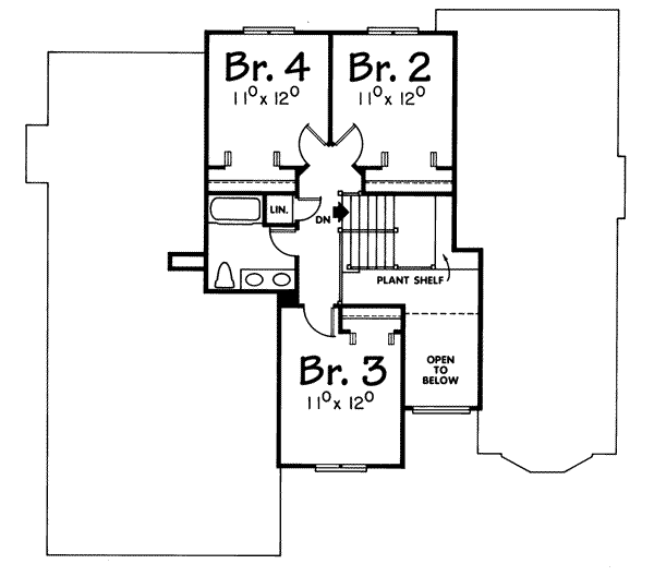 upper floor house blueprint