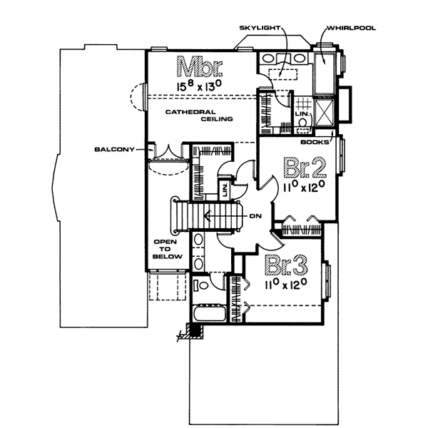 upper floor house blueprint