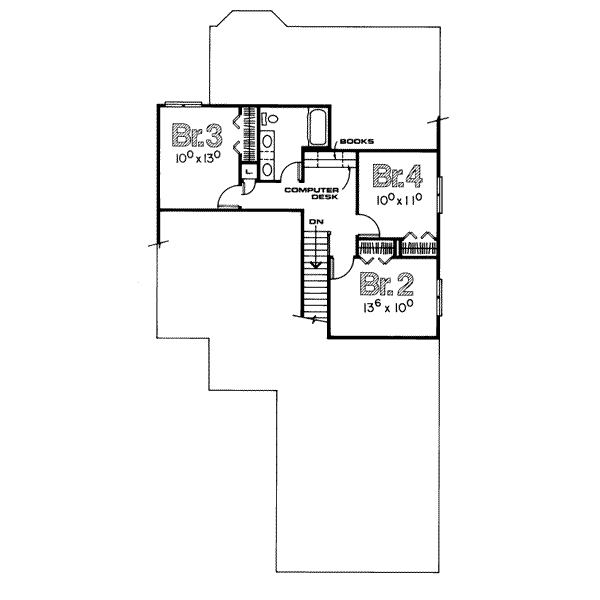upper floor house blueprint
