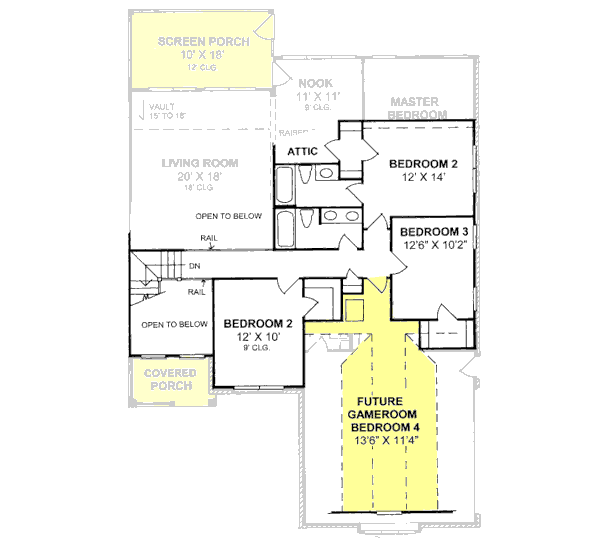 upper floor house blueprint