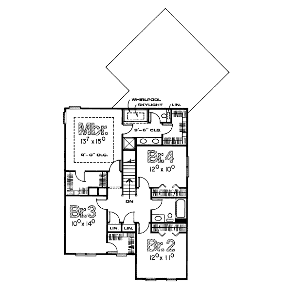 upper floor house blueprint