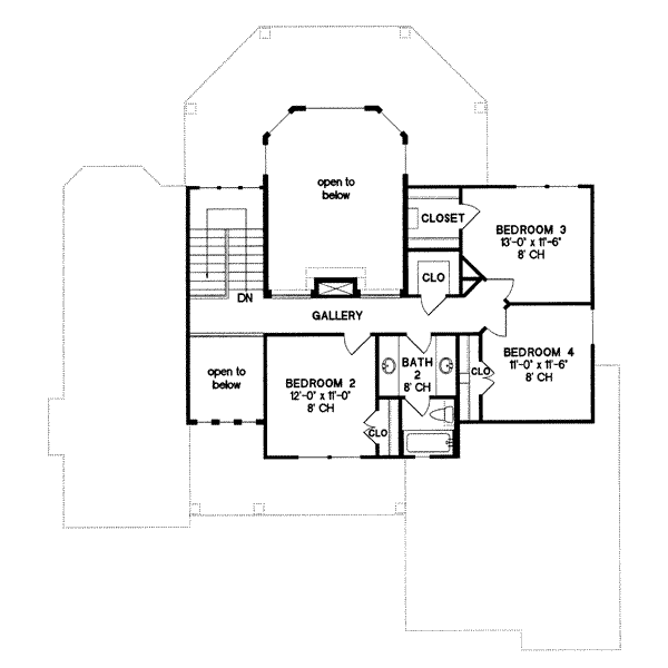 upper floor house blueprint