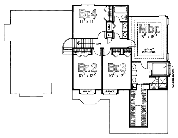 upper floor house blueprint