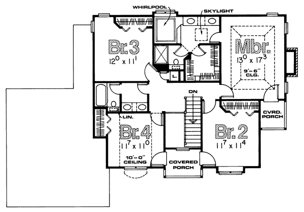 upper floor house blueprint