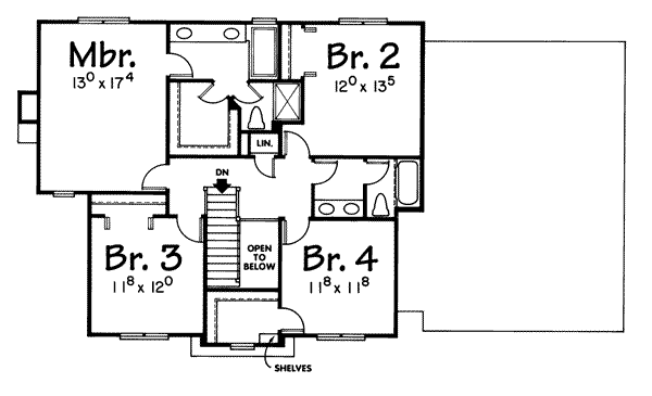 upper floor house blueprint