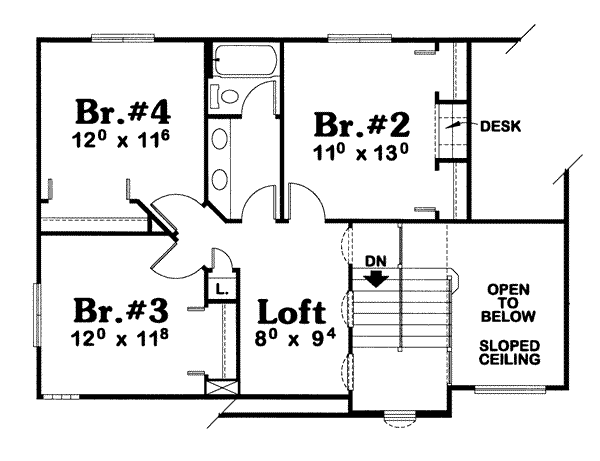upper floor house blueprint