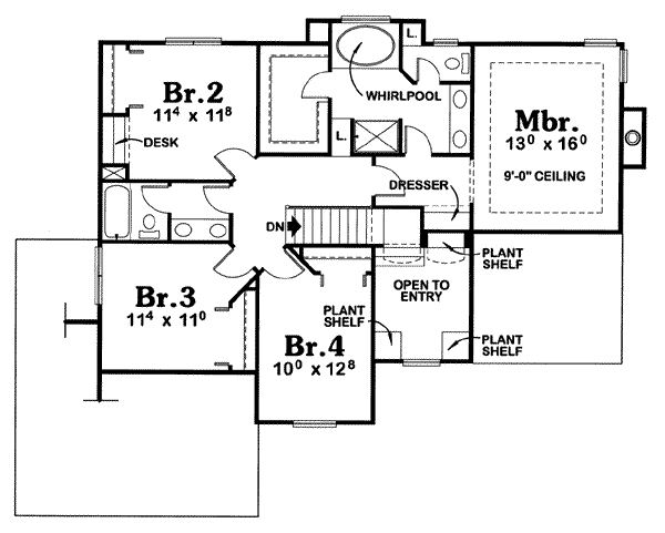 upper floor house blueprint