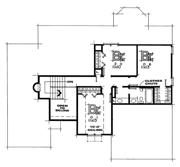 upper floor house blueprint