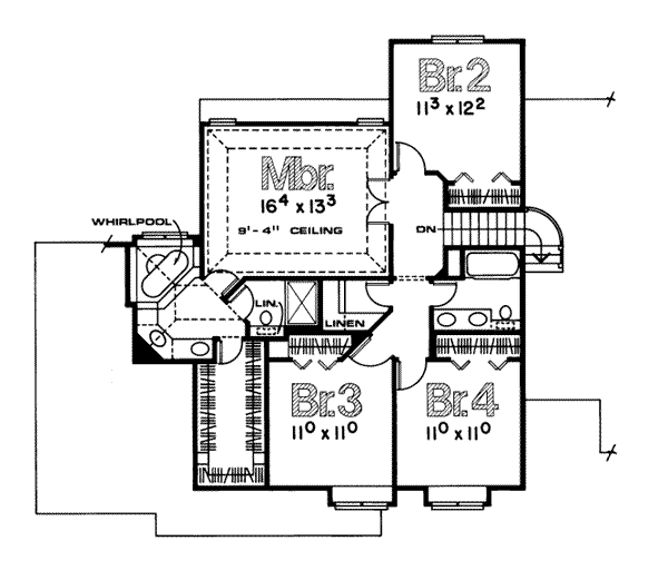 upper floor house blueprint