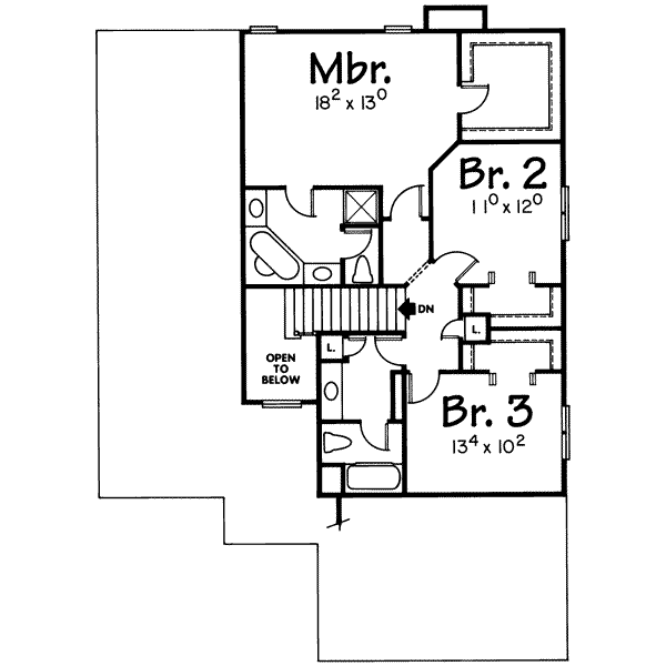 upper floor house blueprint