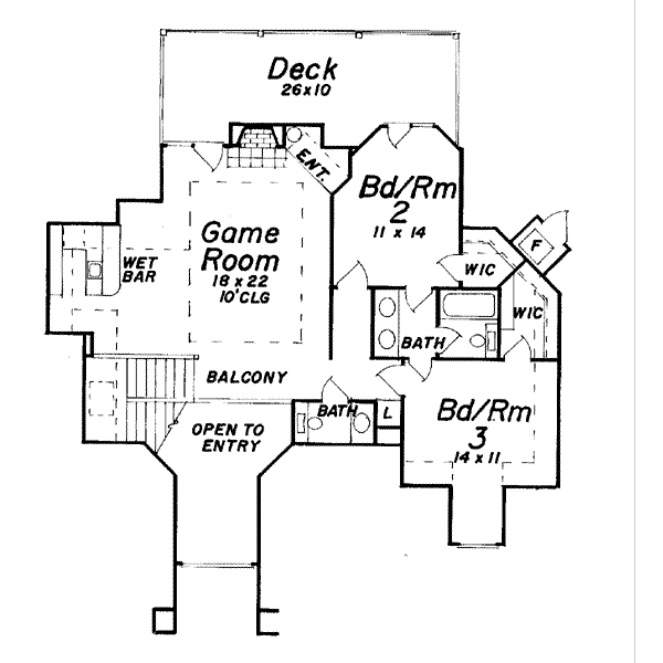upper floor house blueprint