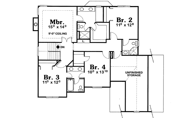 upper floor house blueprint