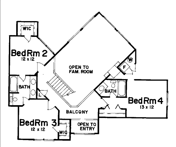 upper floor house blueprint