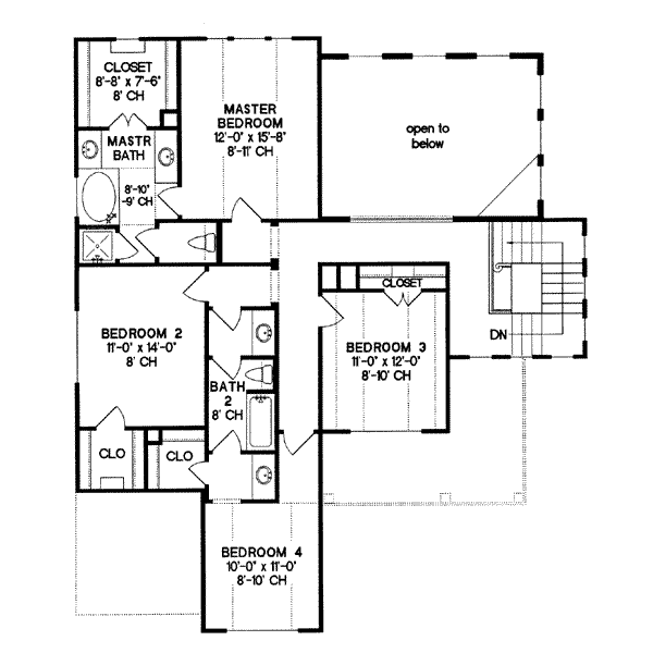 upper floor house blueprint