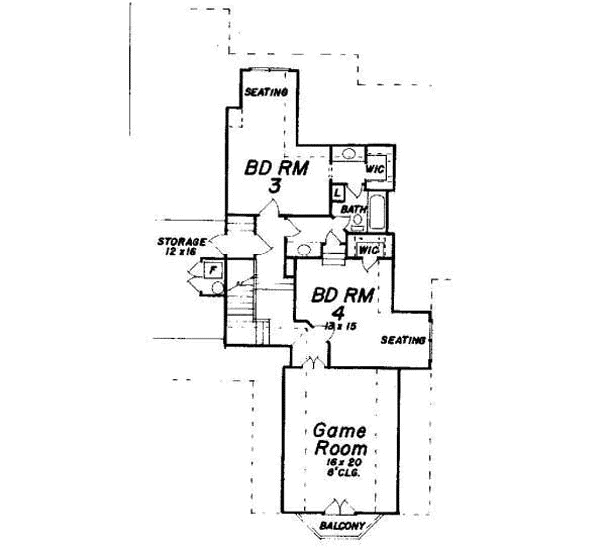 upper floor house blueprint