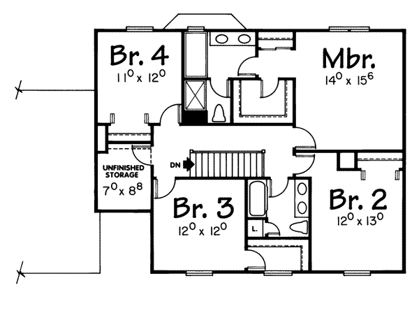 upper floor house blueprint