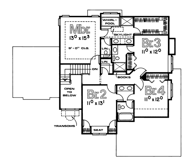 upper floor house blueprint