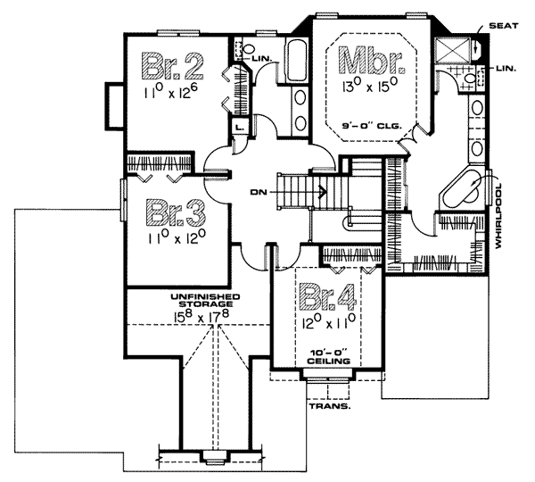 upper floor house blueprint