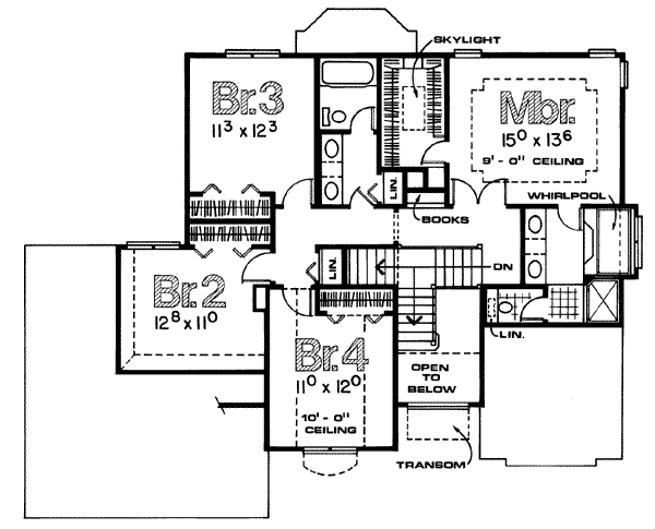 upper floor house blueprint