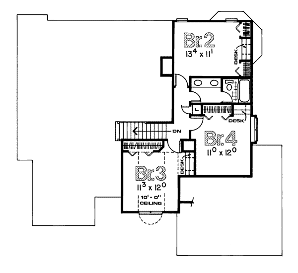 upper floor house blueprint