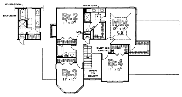 upper floor house blueprint