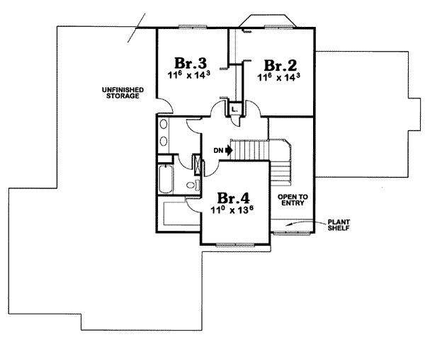 upper floor house blueprint