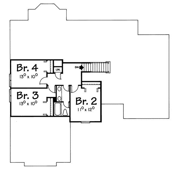 upper floor house blueprint