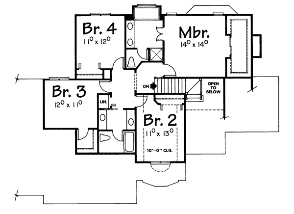 upper floor house blueprint