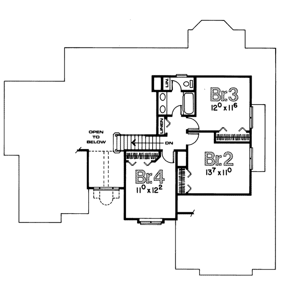 upper floor house blueprint