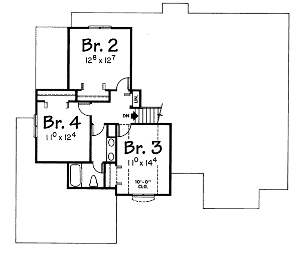 upper floor house blueprint