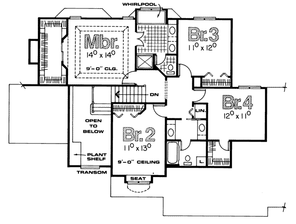 upper floor house blueprint