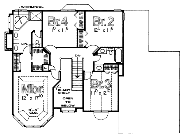 upper floor house blueprint