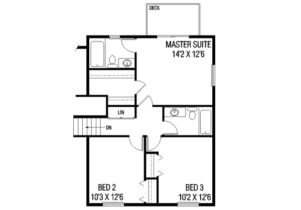 upper floor house blueprint