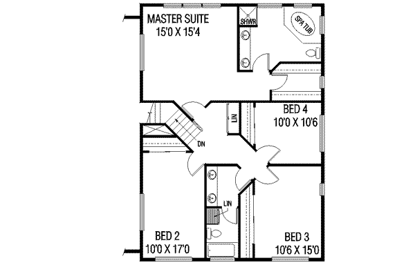 upper floor house blueprint