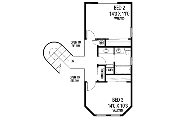 upper floor house blueprint