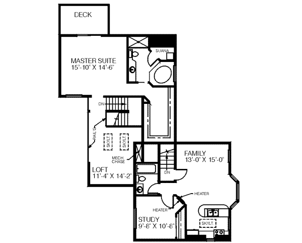 upper floor house blueprint