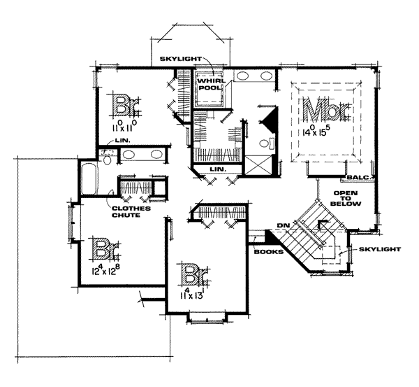 upper floor house blueprint