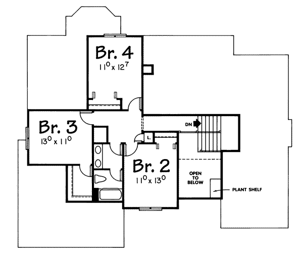 upper floor house blueprint