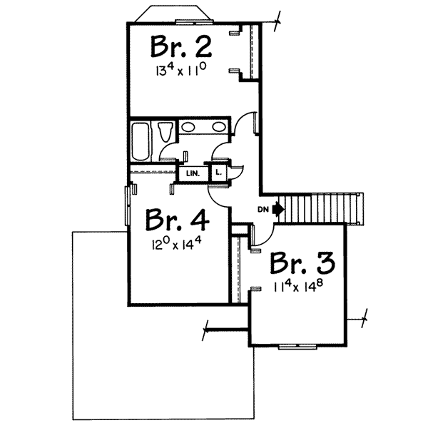 upper floor house blueprint