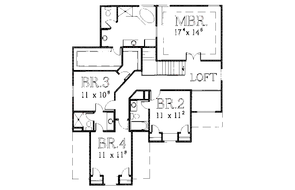upper floor house blueprint